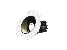 DM201802  Basy A 9 Tridonic Powered 9W 2700K 840lm 36° CRI>90 LED Engine, 250mA Black Adjustable Recessed Spotlight, IP20